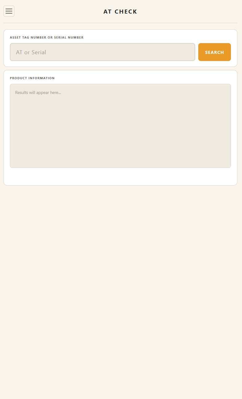 AT Check web application